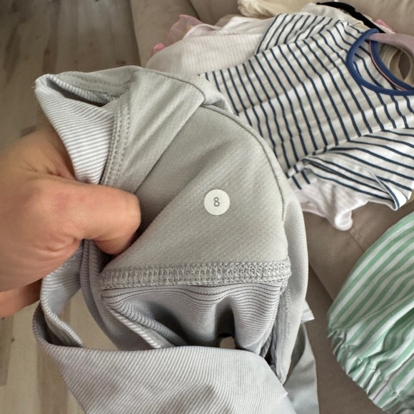 Y2k Vintage Lululemon Hustle & Bustle Tank Adjustable babydoll Heathered striped - Picture 6 of 10